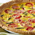 Tomato Asparagus Quiche