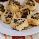 Mushroom Pine Nut Pinwheels